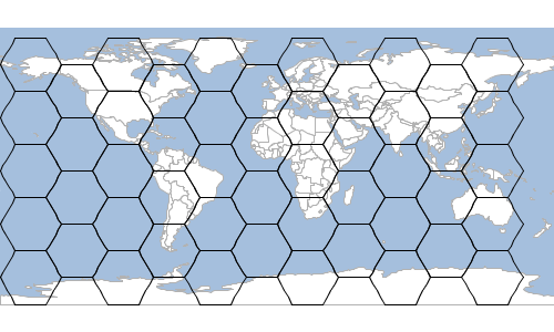 layer graticule hexagon