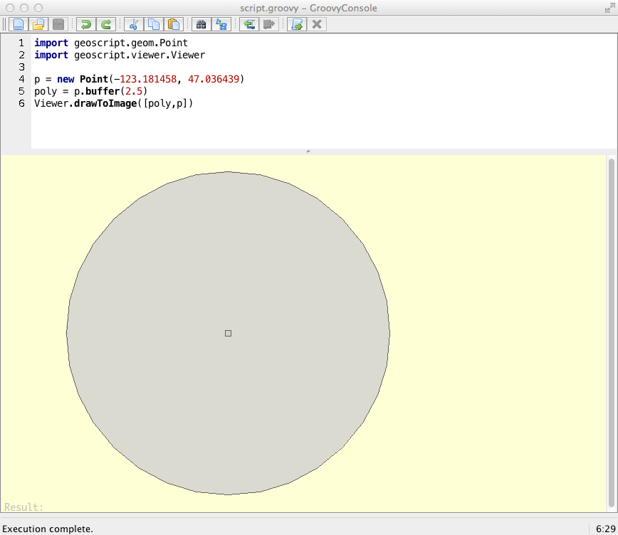 geoscript groovyConsole